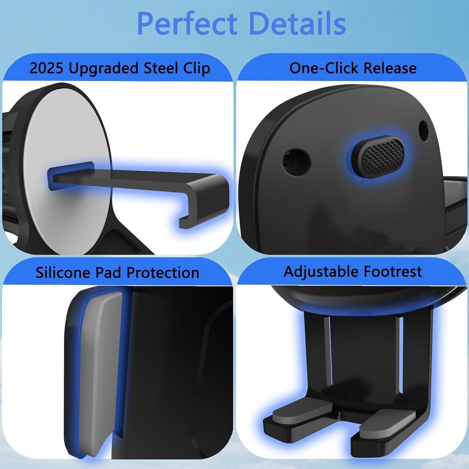 Soporte para Teléfono de Coche TAPMEI 2025 Universal Negro