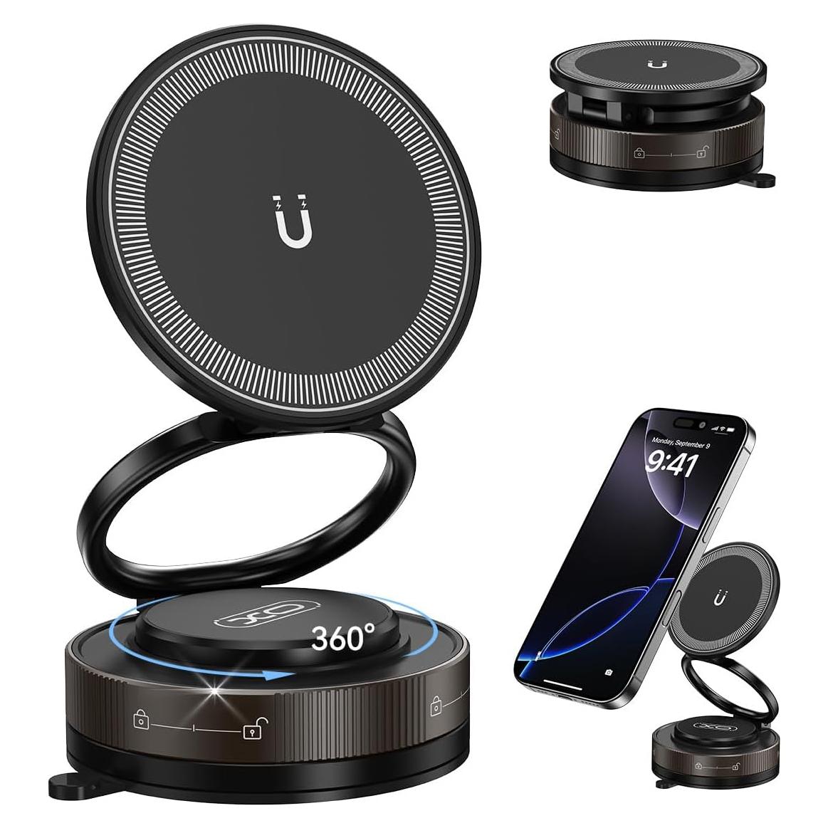 Soporte para Teléfono de Coche Magnético Sanqi Youpin 360°