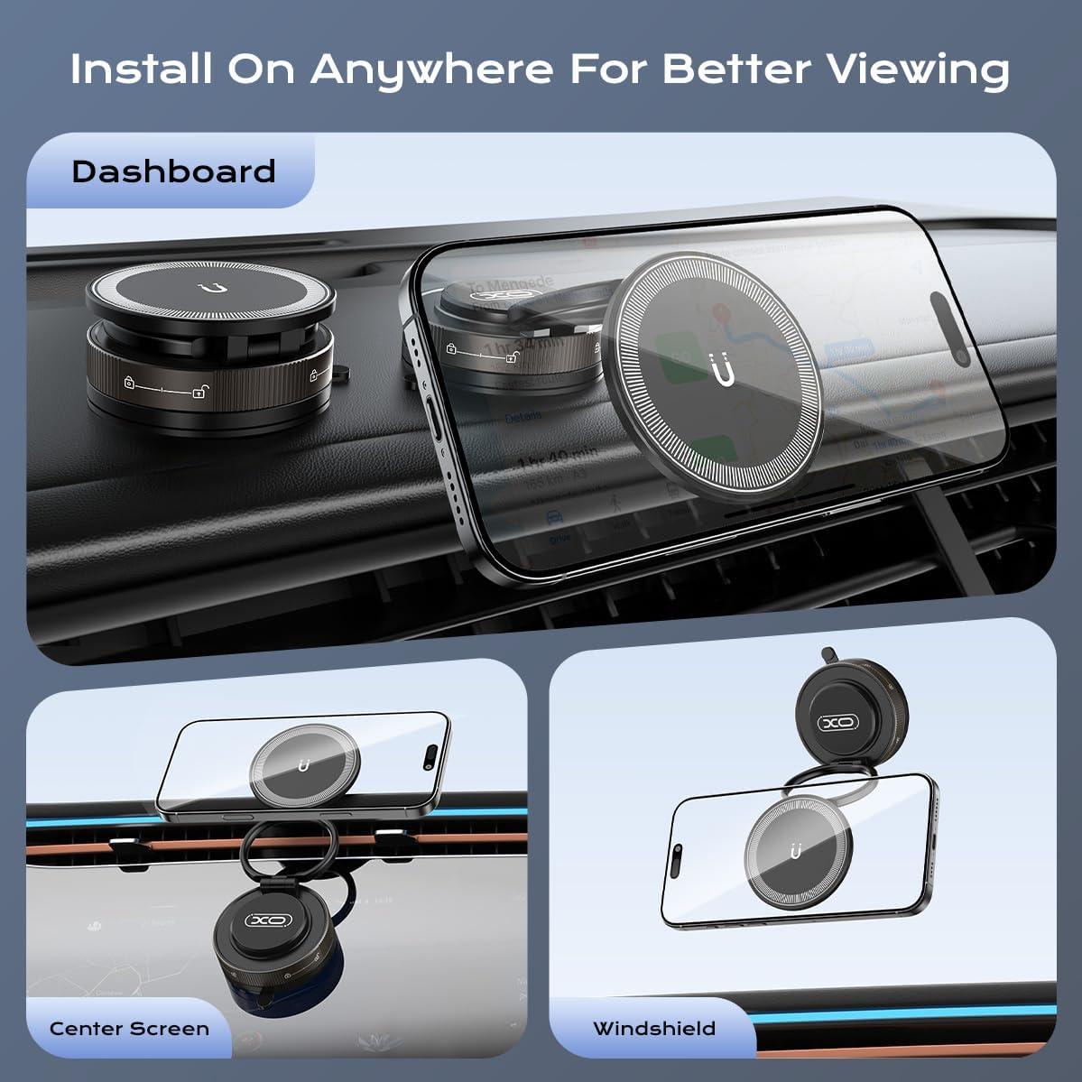 Soporte para Teléfono de Coche Magnético Sanqi Youpin 360°