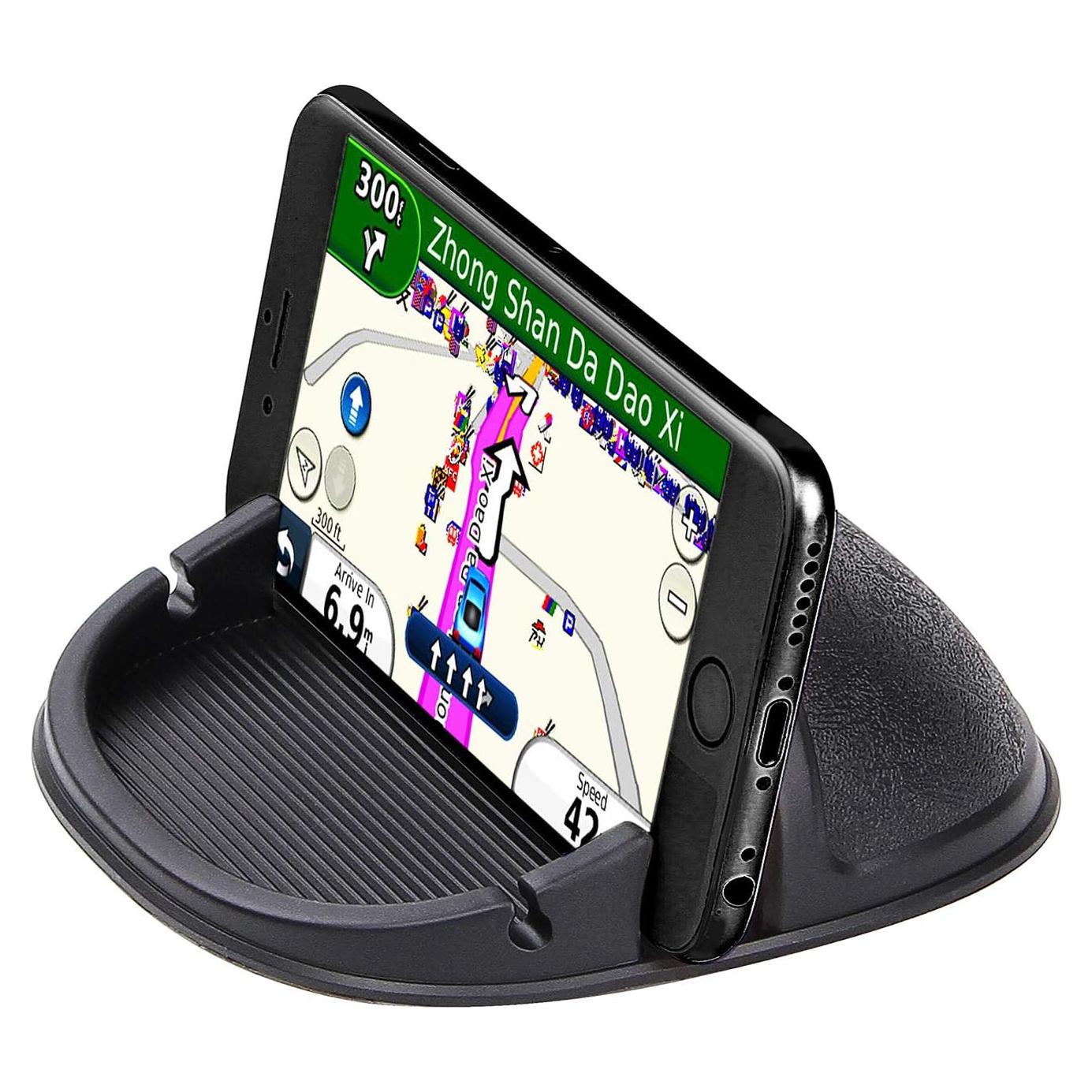 Soporte para teléfono celular de automóvil Chirsfly negro antideslizante