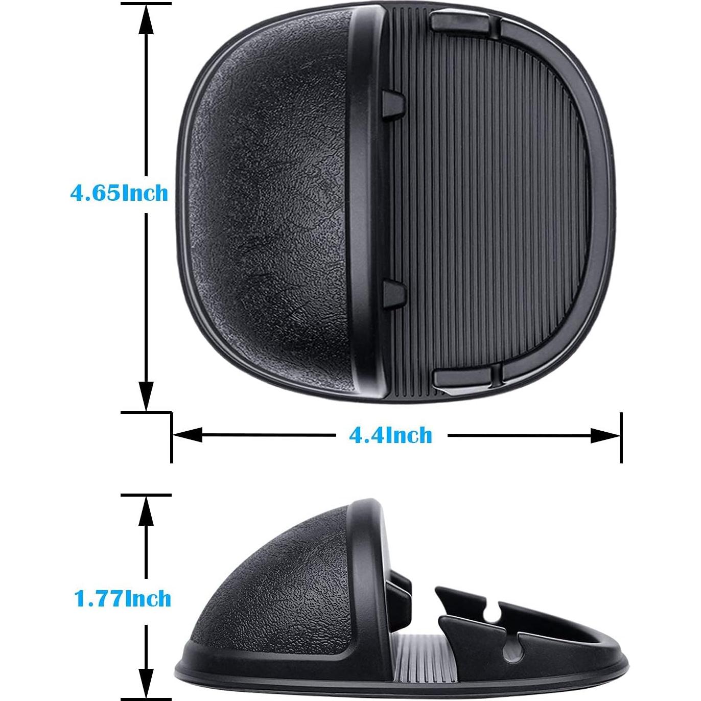 Soporte para teléfono celular de automóvil Chirsfly negro antideslizante