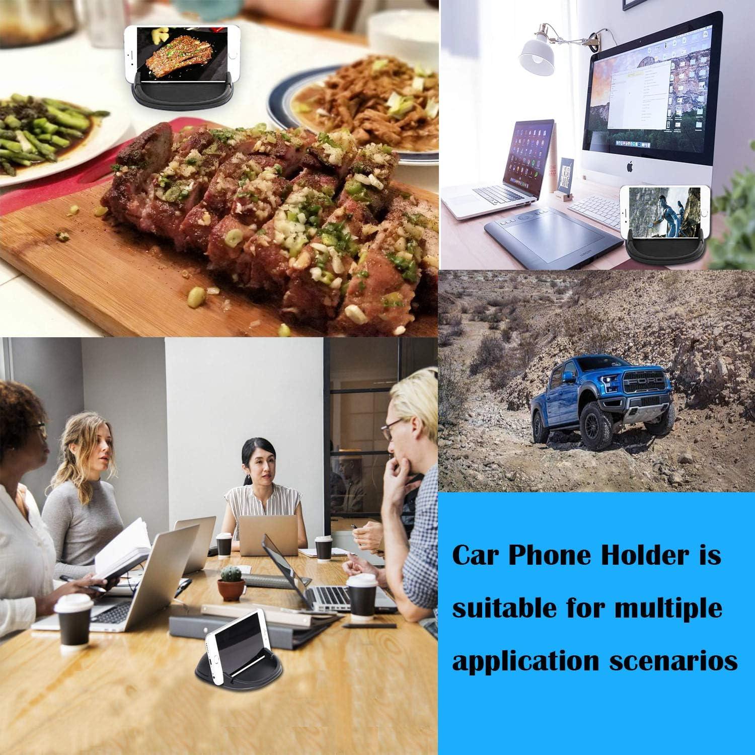 Soporte para teléfono celular de automóvil Chirsfly negro antideslizante