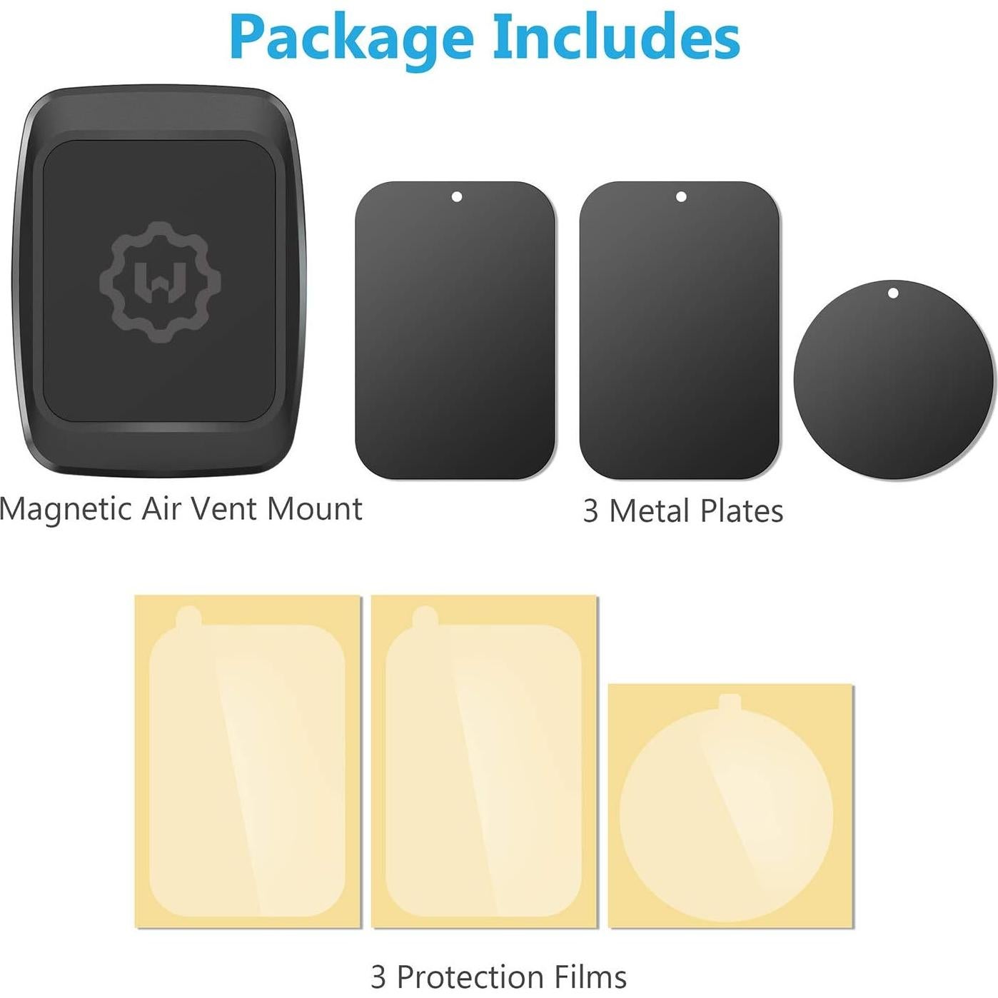 Soporte Magnético para Teléfono WizGear para Auto - Giro Seguro