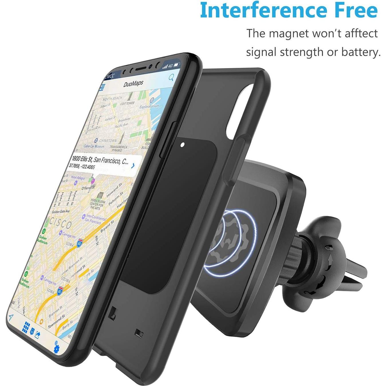 Soporte Magnético para Teléfono WizGear para Auto - Giro Seguro