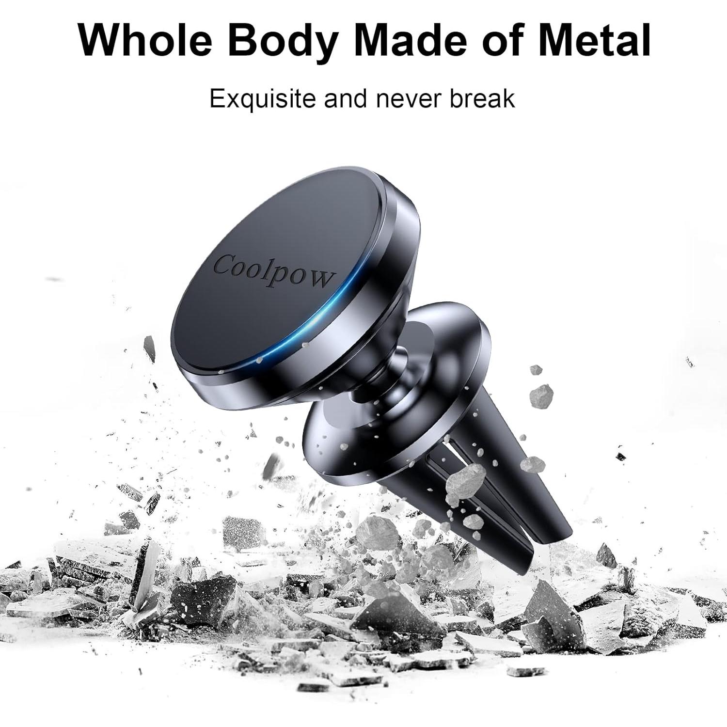 Soporte Magnético para Teléfono de Auto Coolpow 2-Pack