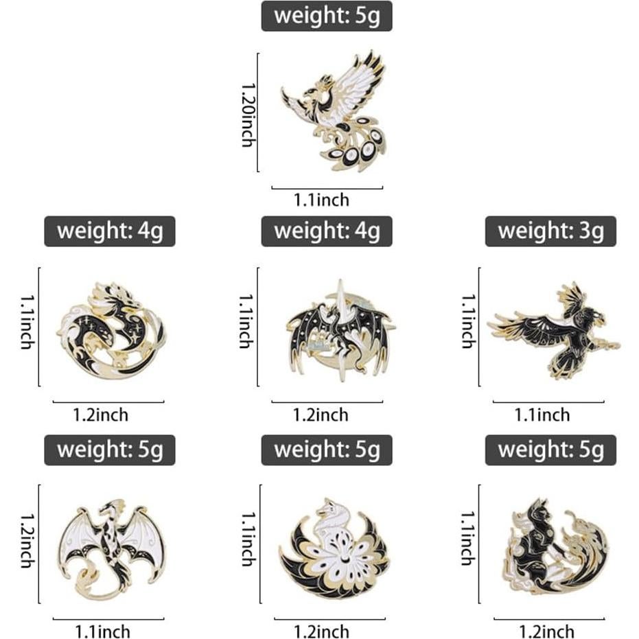 Conjunto de Pines de Esmalte Creativos - Regalo Único