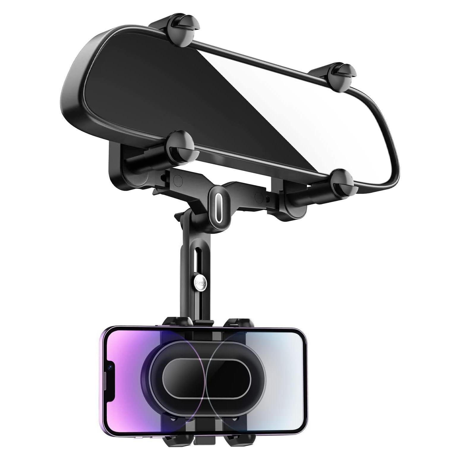 Soporte para Teléfono en Espejo Retrovisor Light 4U, Ajustable