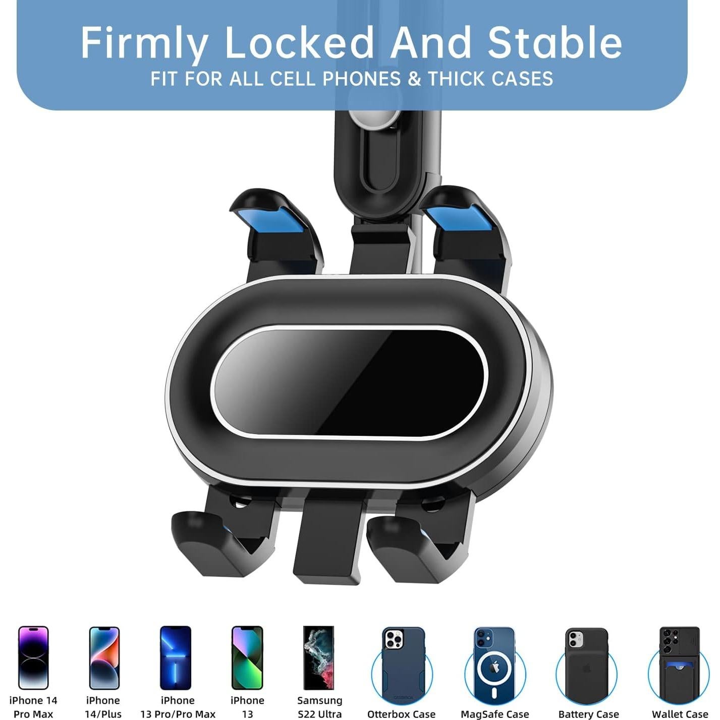 Soporte para Teléfono en Espejo Retrovisor Light 4U, Ajustable