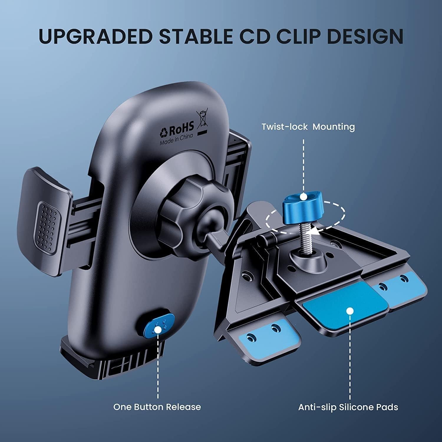 Soporte para Teléfono TICILFO Montaje en Coche CD Metal