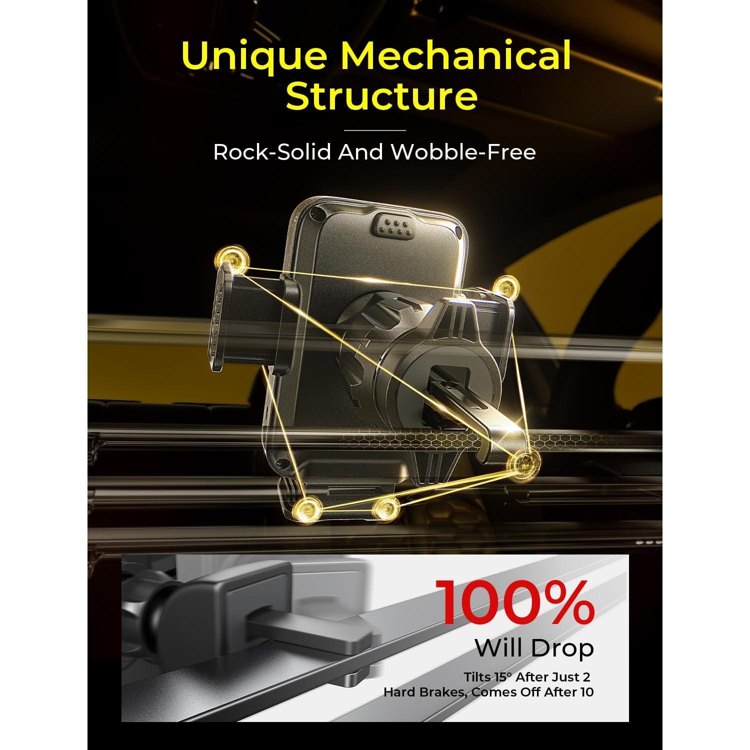 Cargador Inalámbrico para Auto LISEN 15W Soporte Ventilación