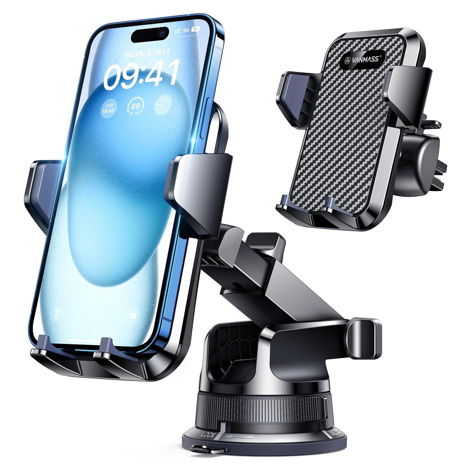 Soporte para Teléfono de Coche VANMASS CTVK13 Negro Ajustable