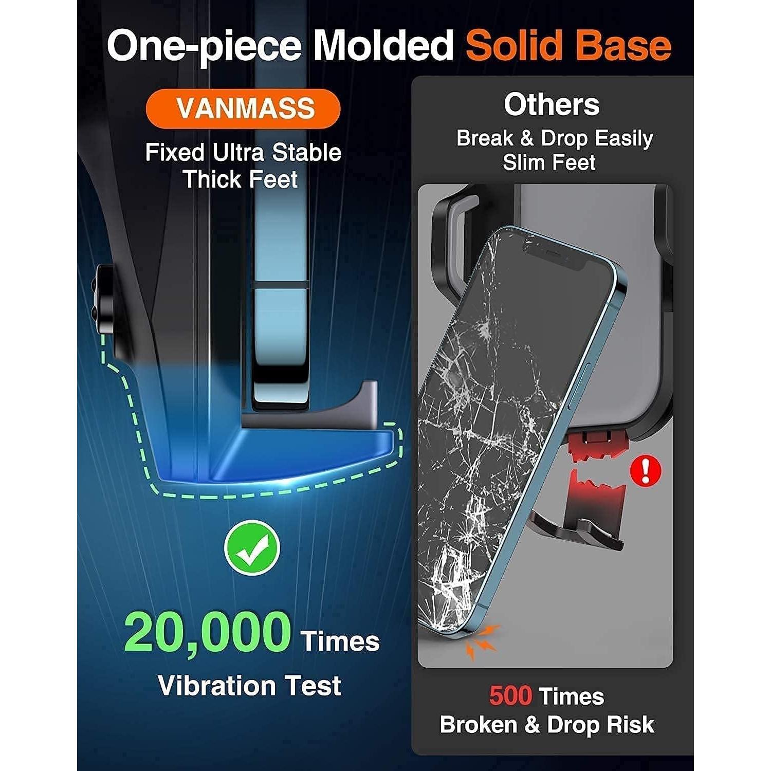 Soporte para Teléfono de Coche VANMASS CTVK13 Negro Ajustable