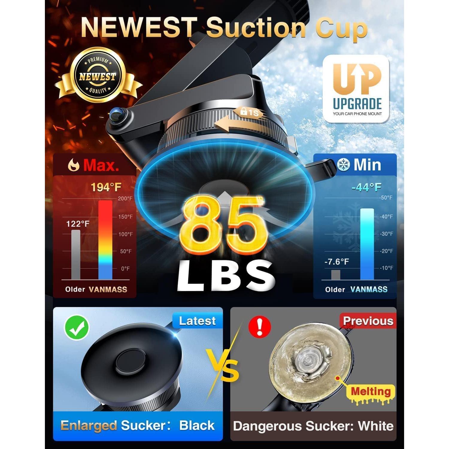 Soporte para Teléfono de Coche VANMASS CTVK13 Negro Ajustable