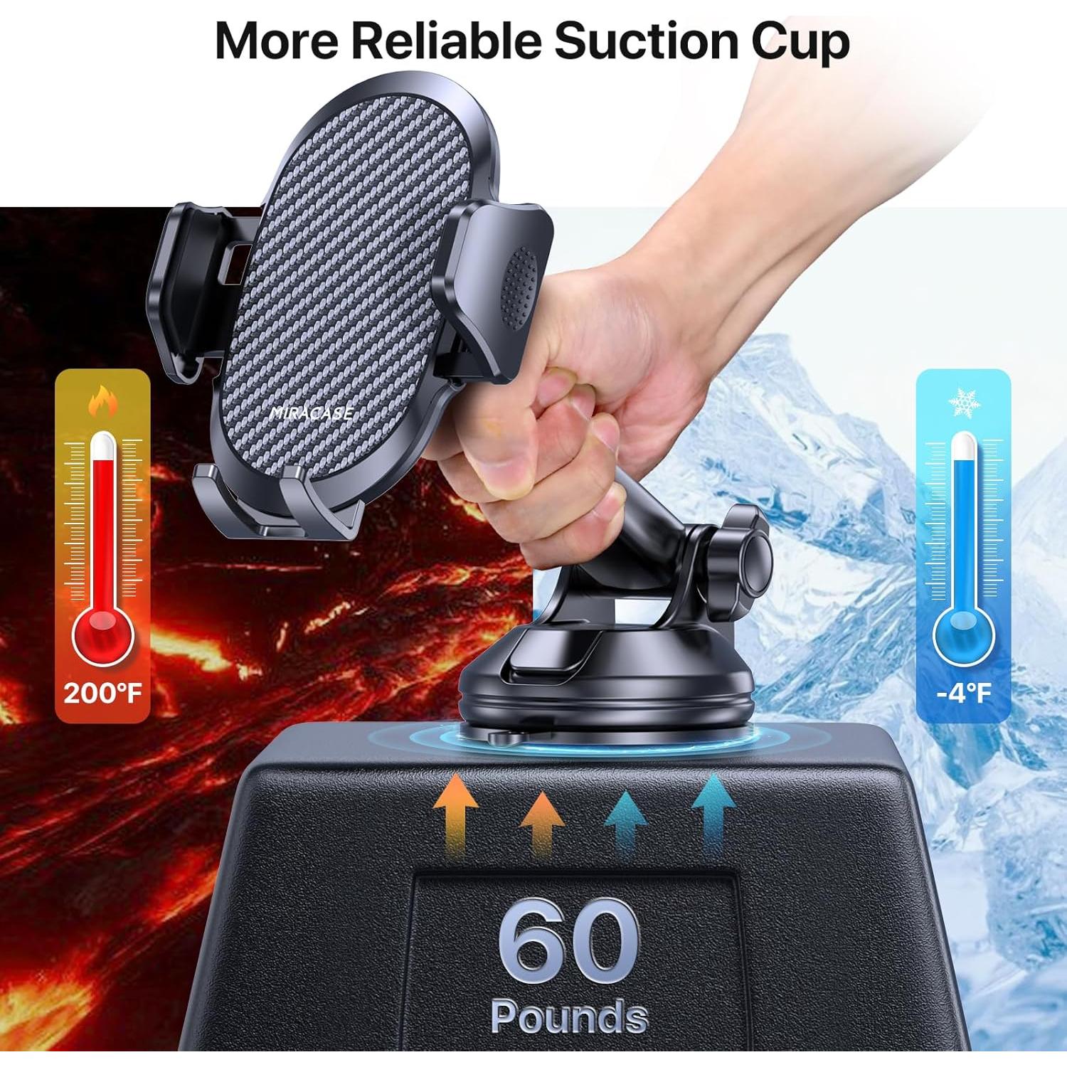 Soporte para Teléfono Móvil 3-en-1 Miracase para Coche