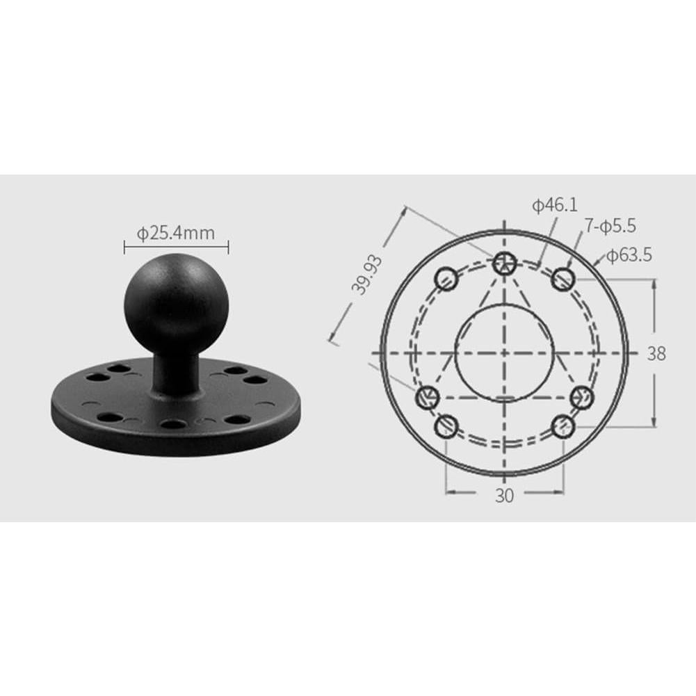 Soporte para Teléfono Strg con Base Redonda y Brazo Doble Socket