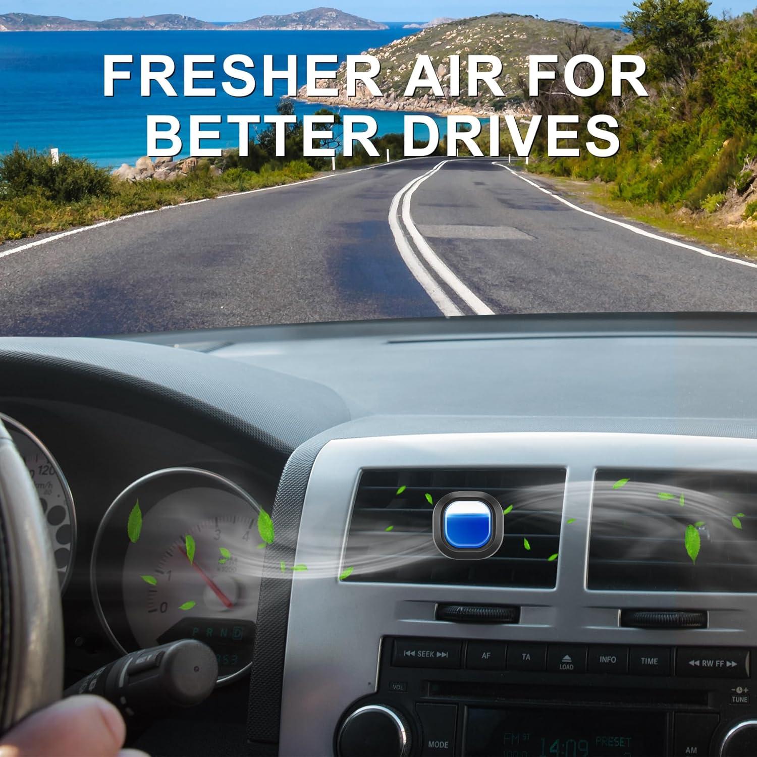 Aromatizante para Automóvil JUSTTOP 6PK - 4 Océano y 2 Hielo Cristal