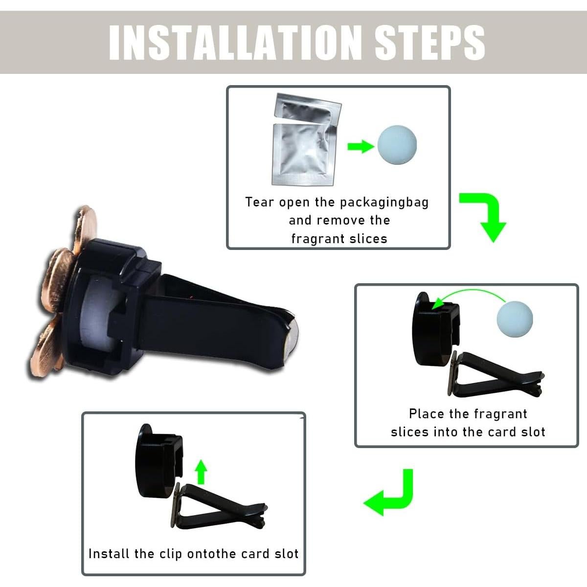 Clips de Ventilación de Aire para Auto Couslcd 8 Piezas Blanco