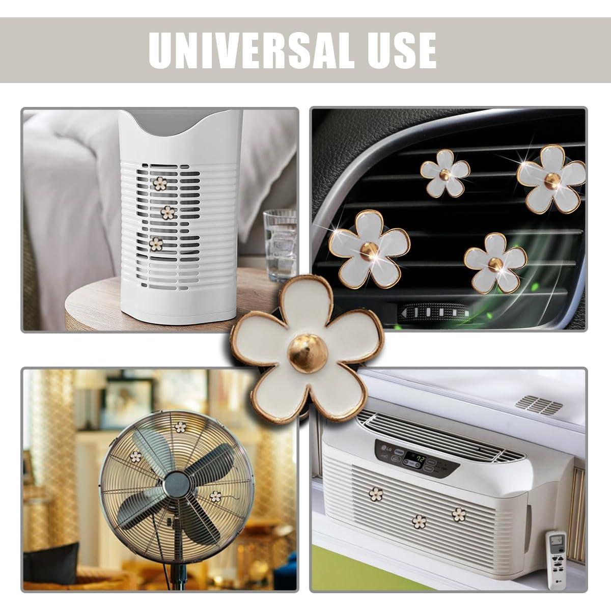 Clips de Ventilación de Aire para Auto Couslcd 8 Piezas Blanco