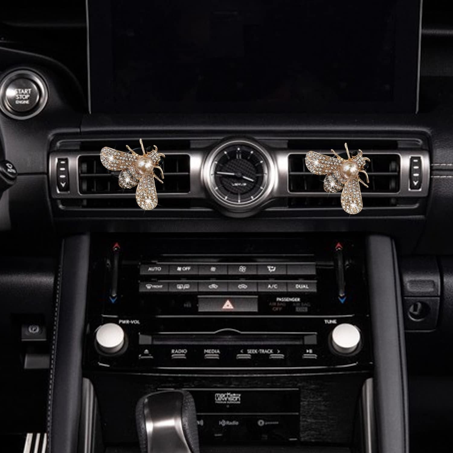 Clip Difusor de Aroma para Coche Galyacht Mariposa Dorado