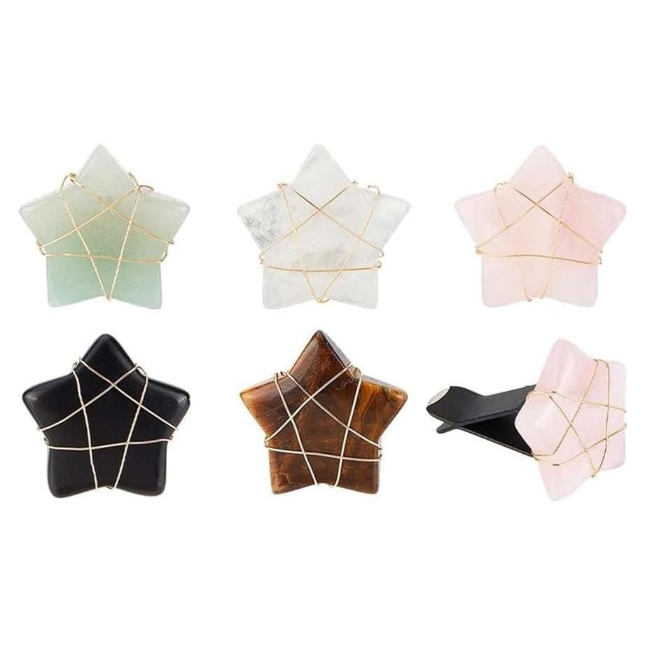 Clips de Ventilación para Auto OLYCRAFT - 5 Estilos Estrella