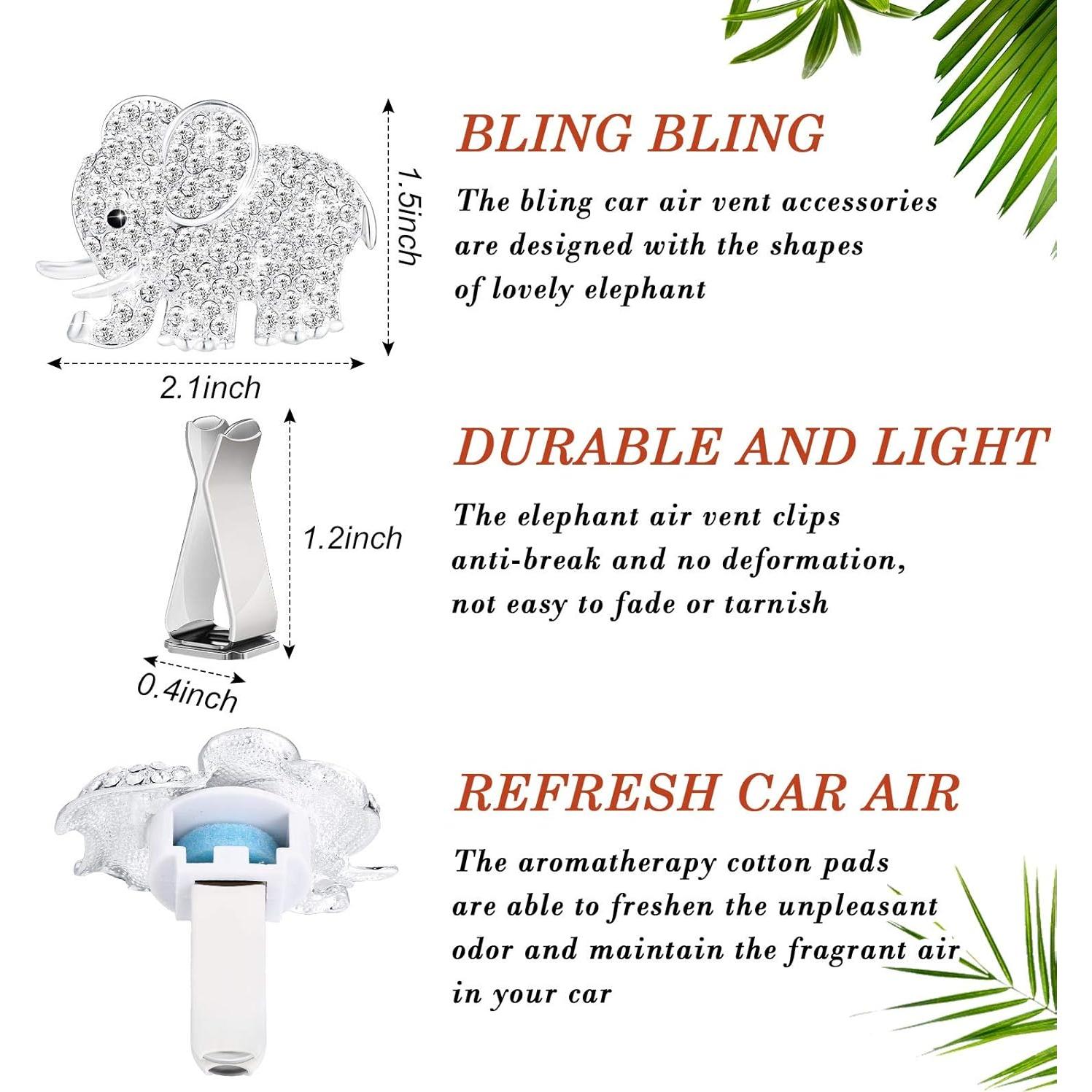 Clips de Ventilación de Aire Brillantes Frienda - 4 Pcs