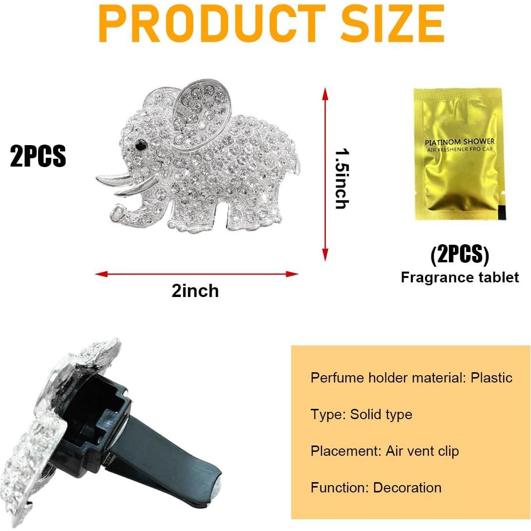 Clip de Ventilación de Coche Brillante Sylvil - 2 Piezas