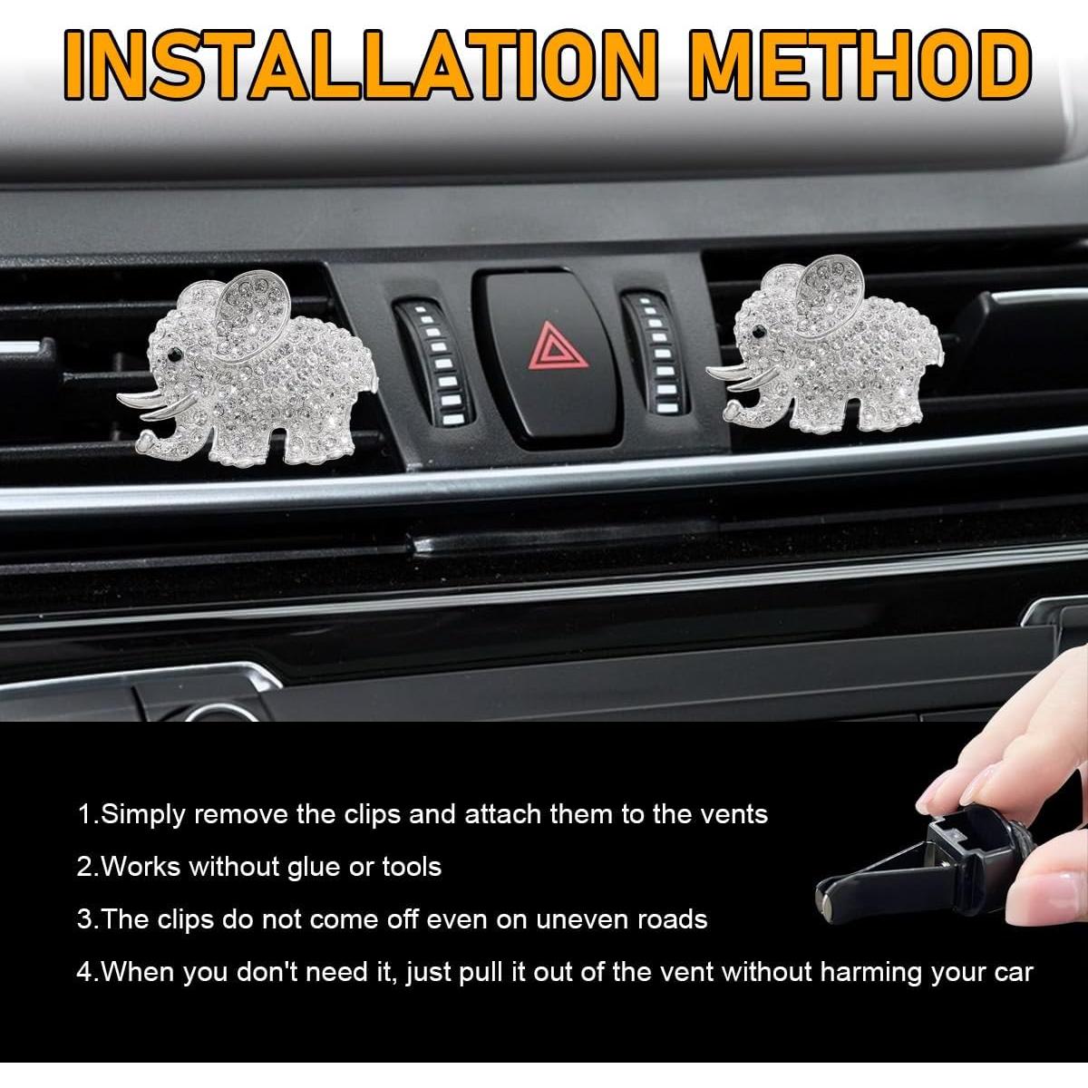 Clip de Ventilación de Coche Brillante Sylvil - 2 Piezas