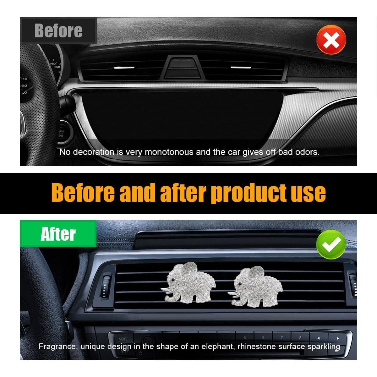 Clip de Ventilación de Coche Brillante Sylvil - 2 Piezas