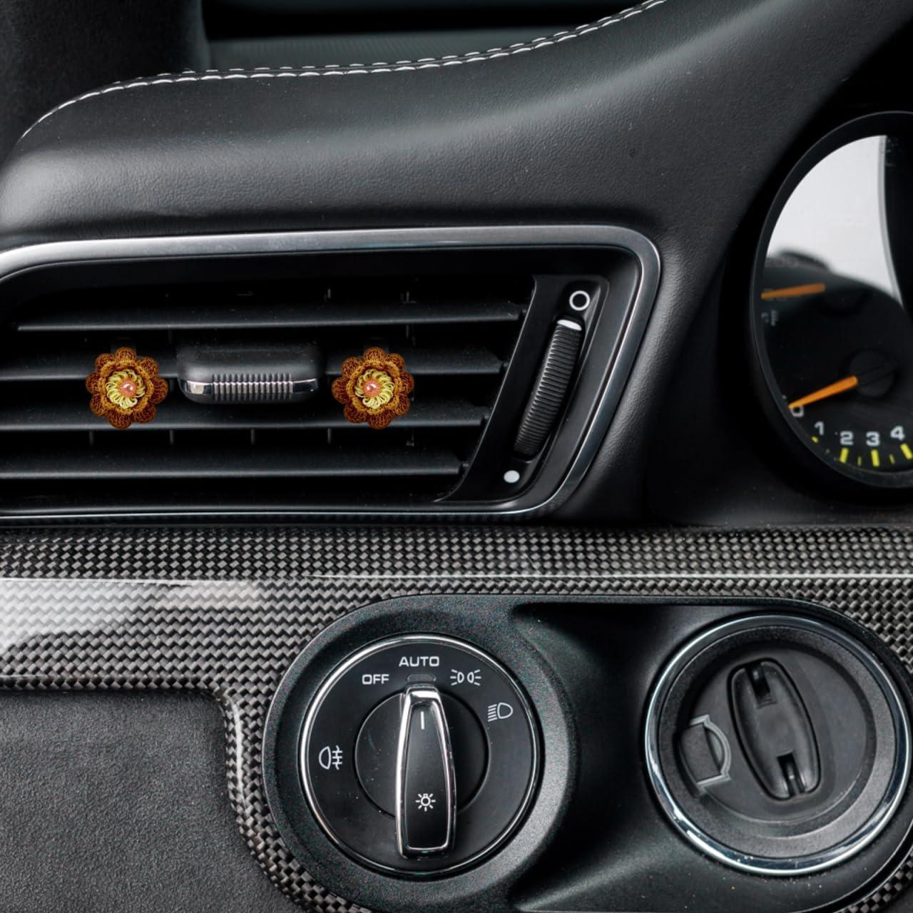 100 Clips de Ventilación para Automóvil Veemoon Metal Negro