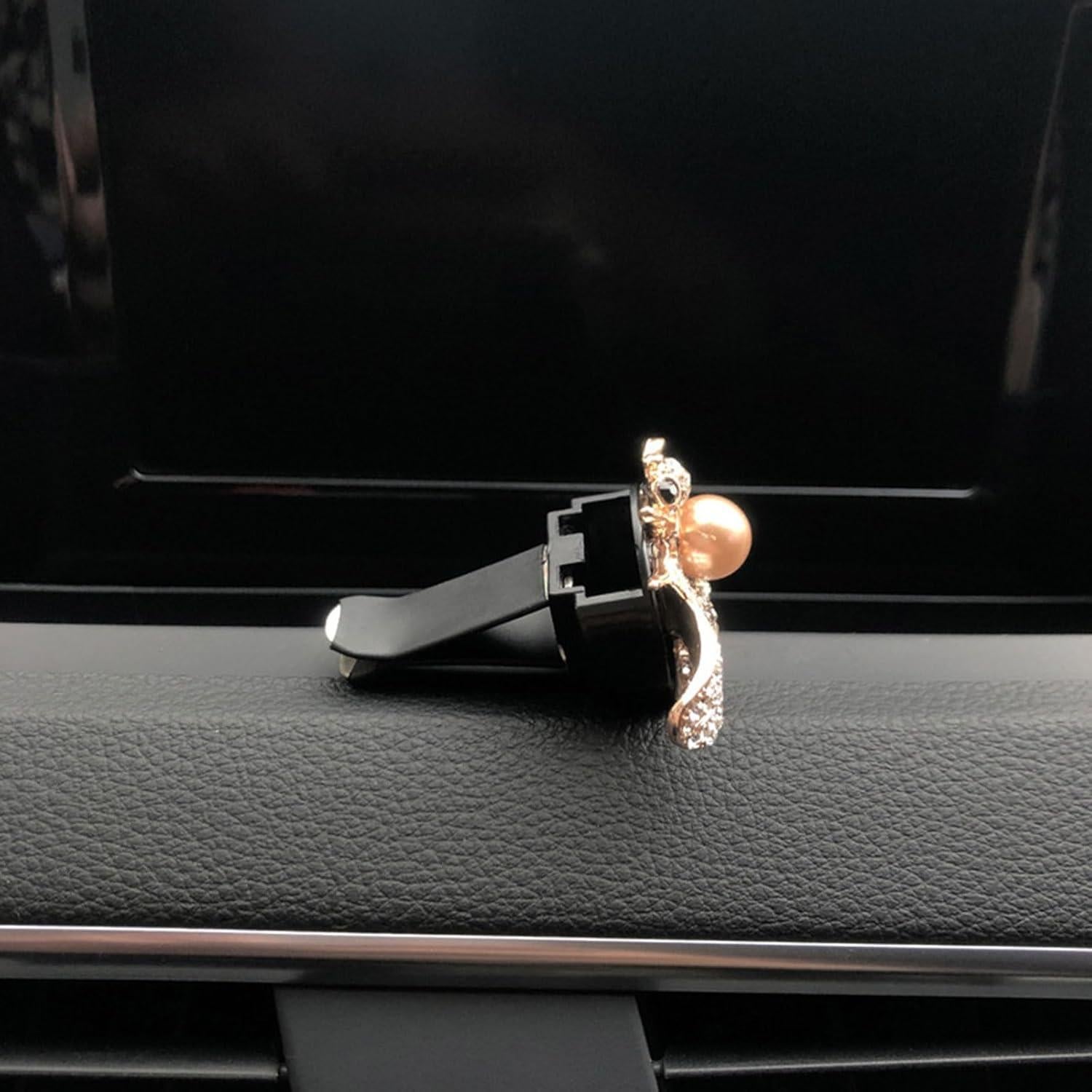 2 Clips de Ventilación de Aire para Coche CLUOCKY Abeja Brillante