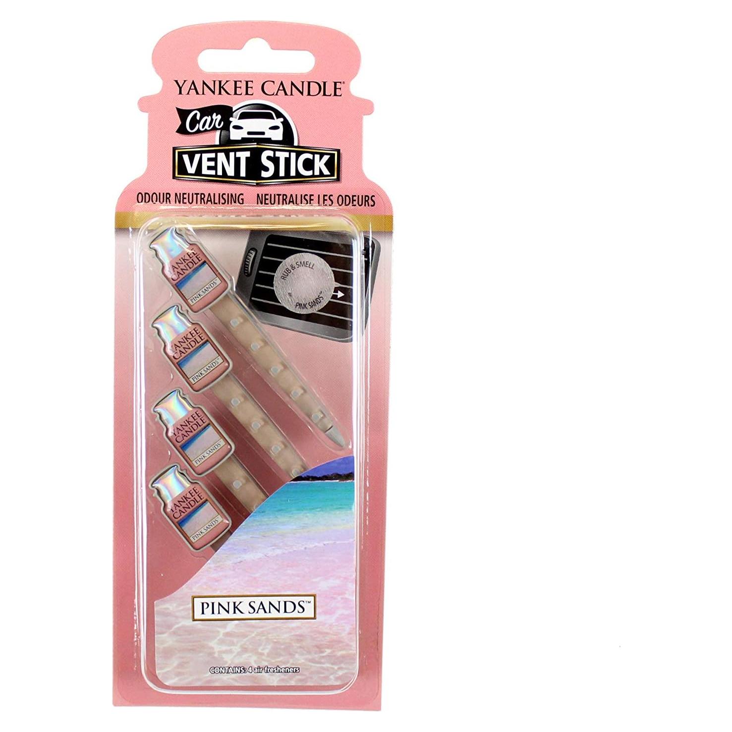 Ambientador para coche Yankee Candle Arenas Rosas 4 unidades