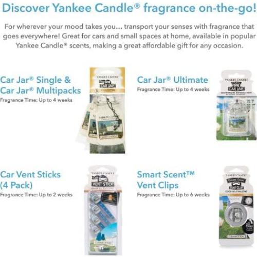 Ambientador para coche Yankee Candle Arenas Rosas 4 unidades