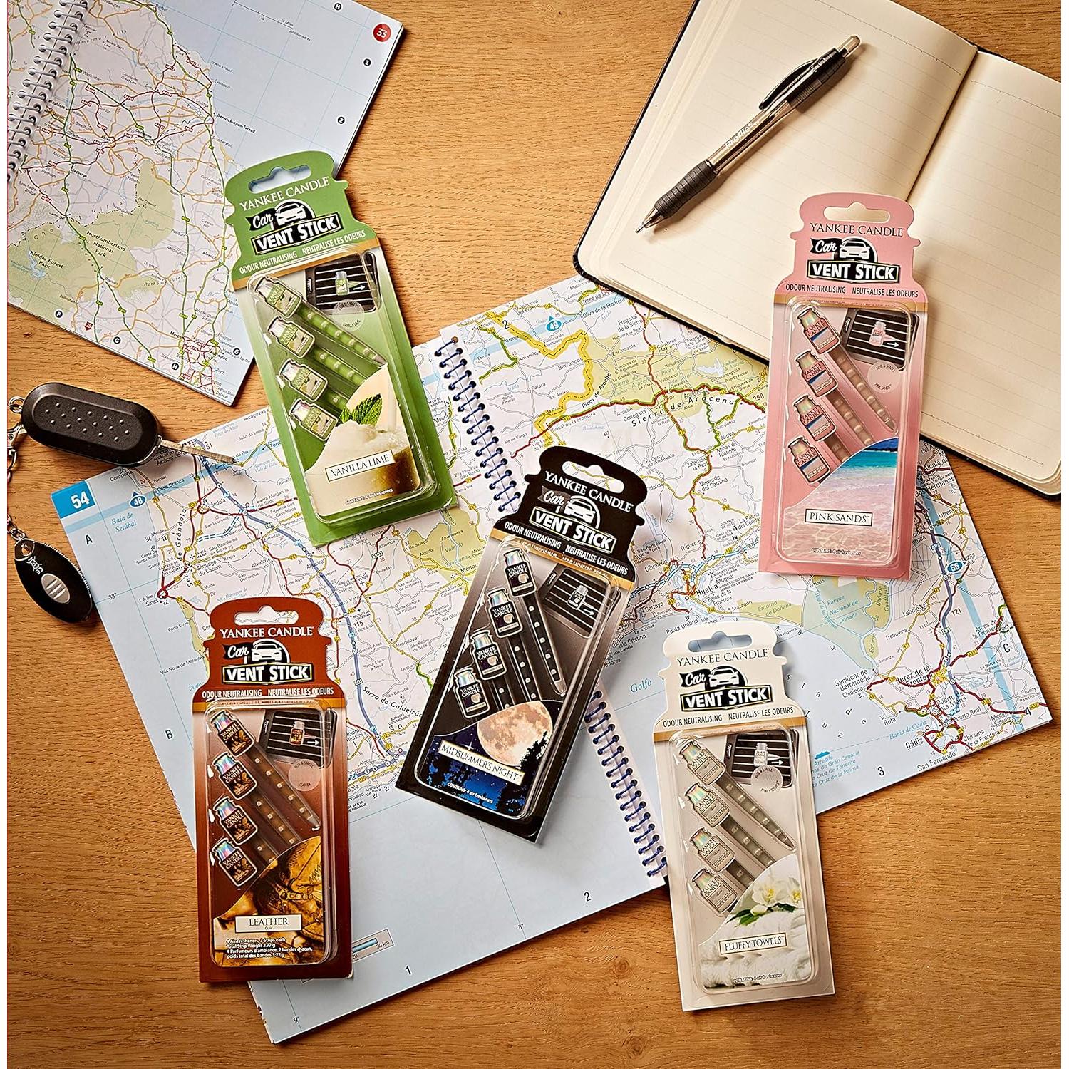 Ambientador para coche Yankee Candle Arenas Rosas 4 unidades