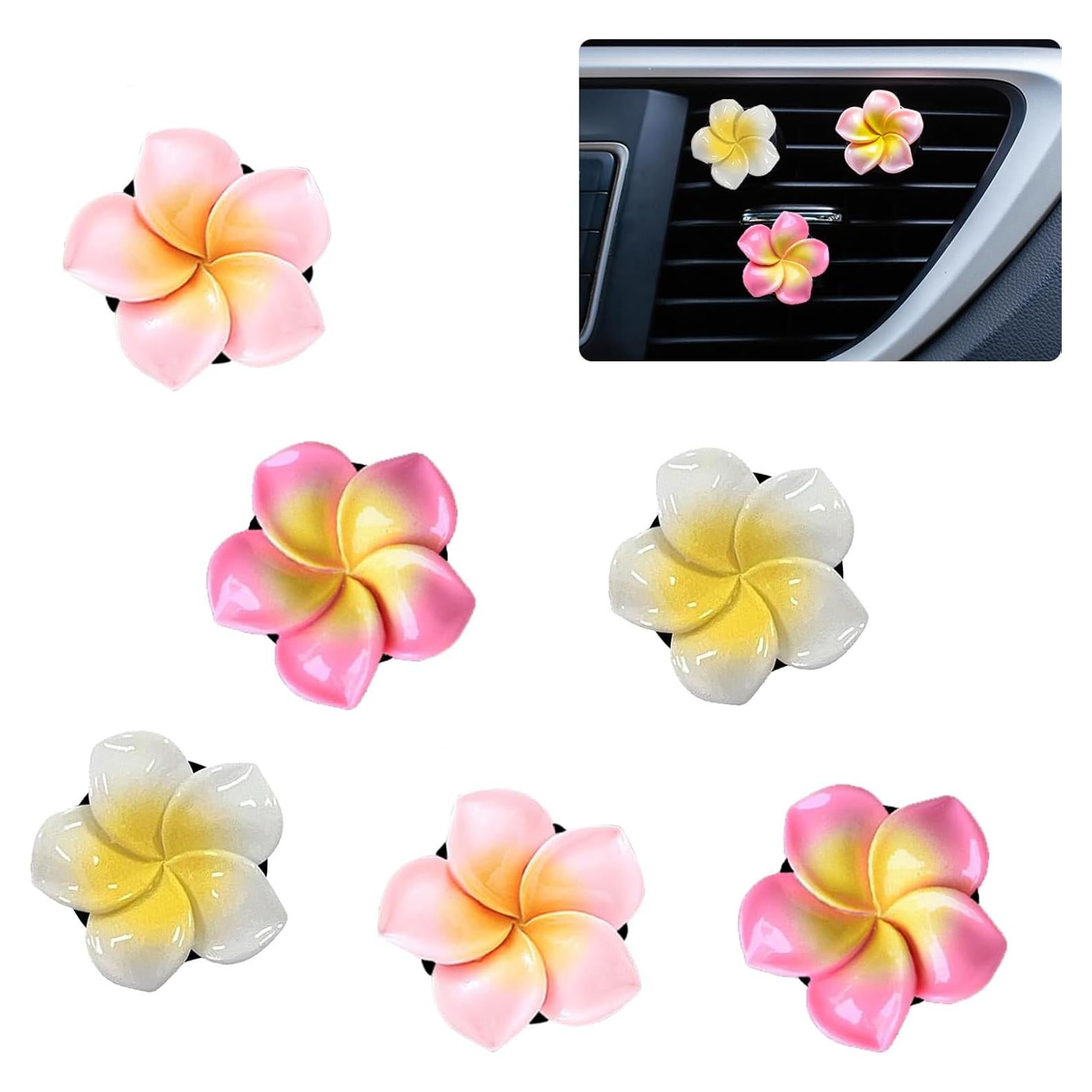 6 Clips Ambientador de Aire para Auto UPCSKDA Flor de Huevo