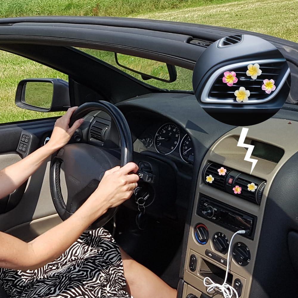 6 Clips Ambientador de Aire para Auto UPCSKDA Flor de Huevo
