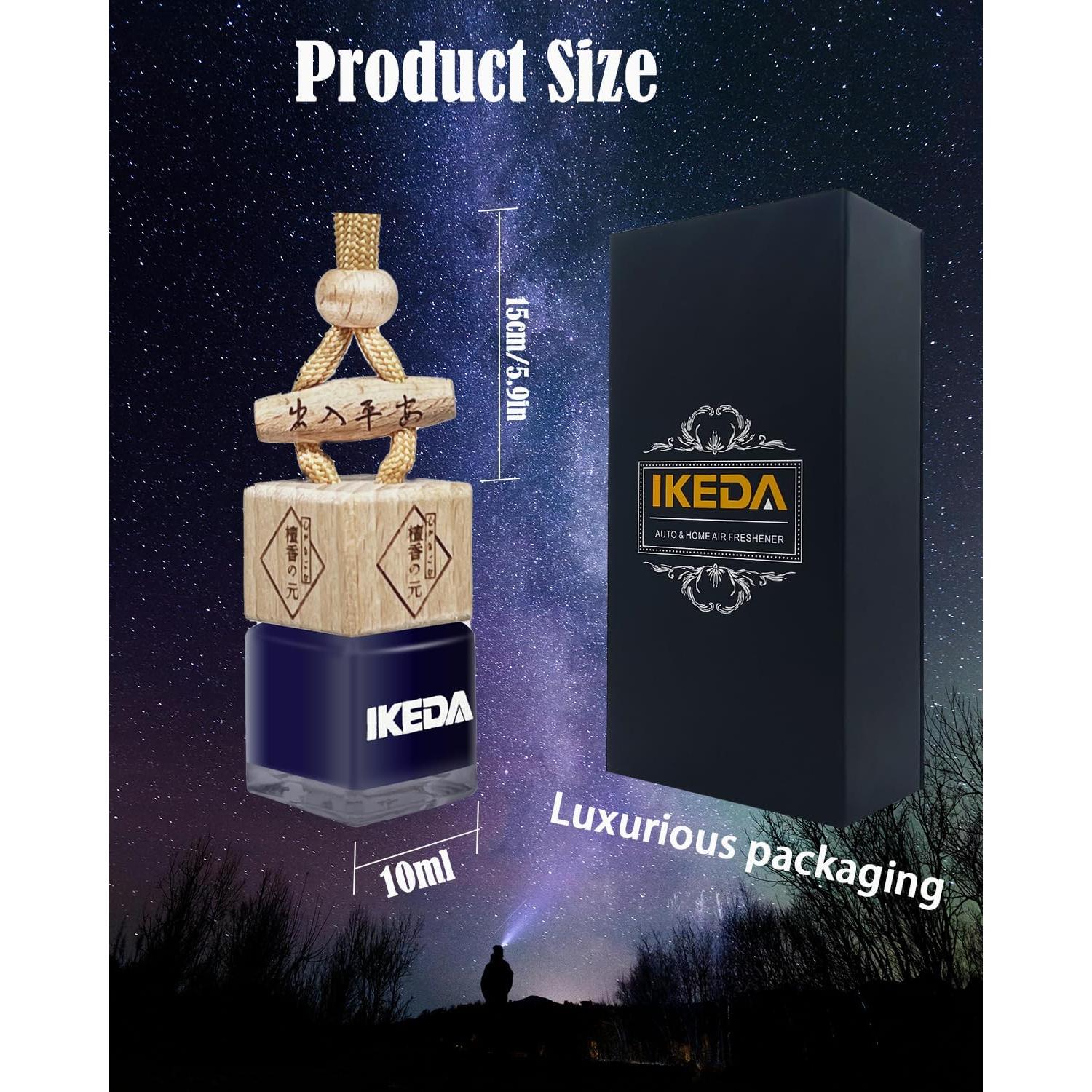 Ambientador de Coche Ikeda 10ml Fragancia Anochecer Duradera