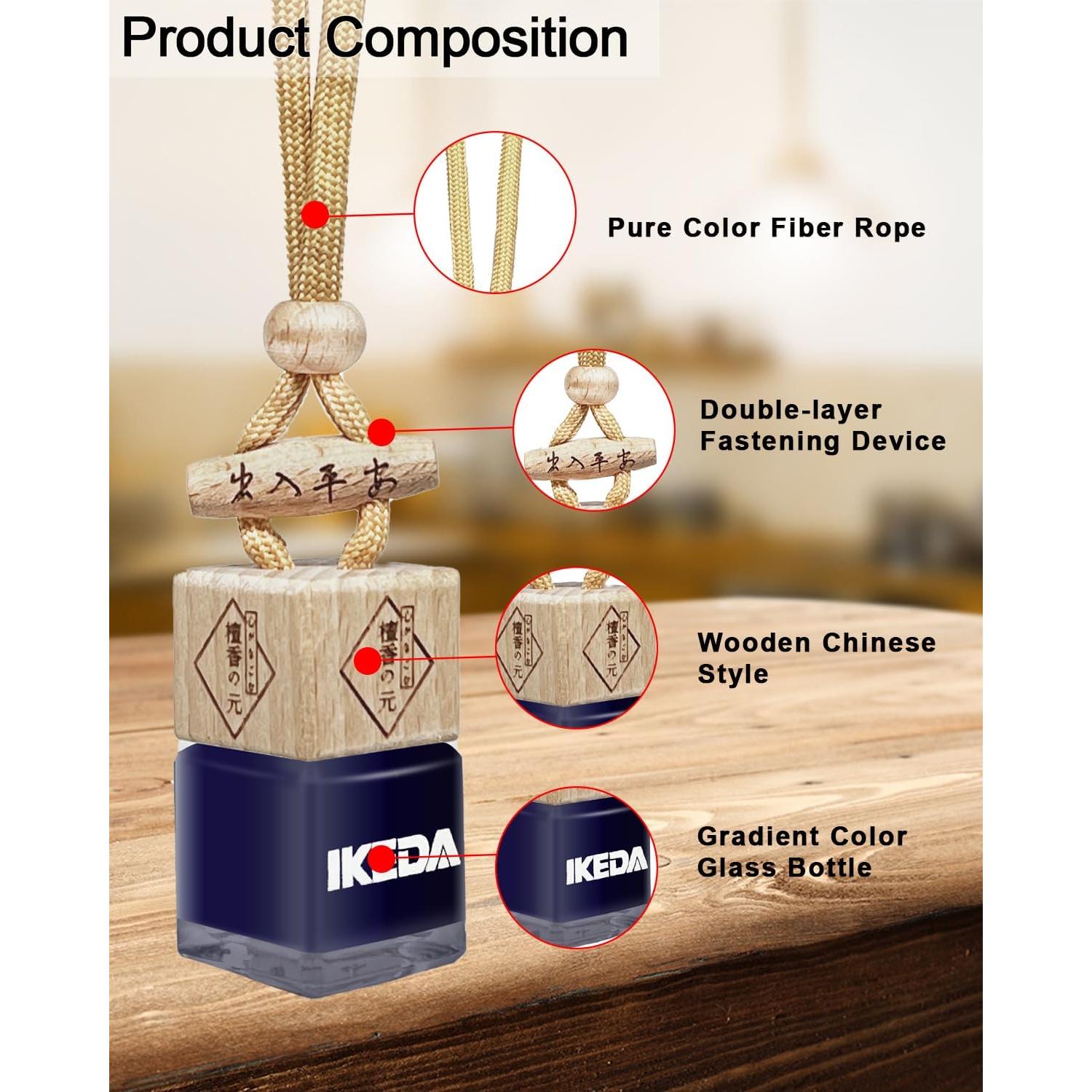 Ambientador de Coche Ikeda 10ml Fragancia Anochecer Duradera