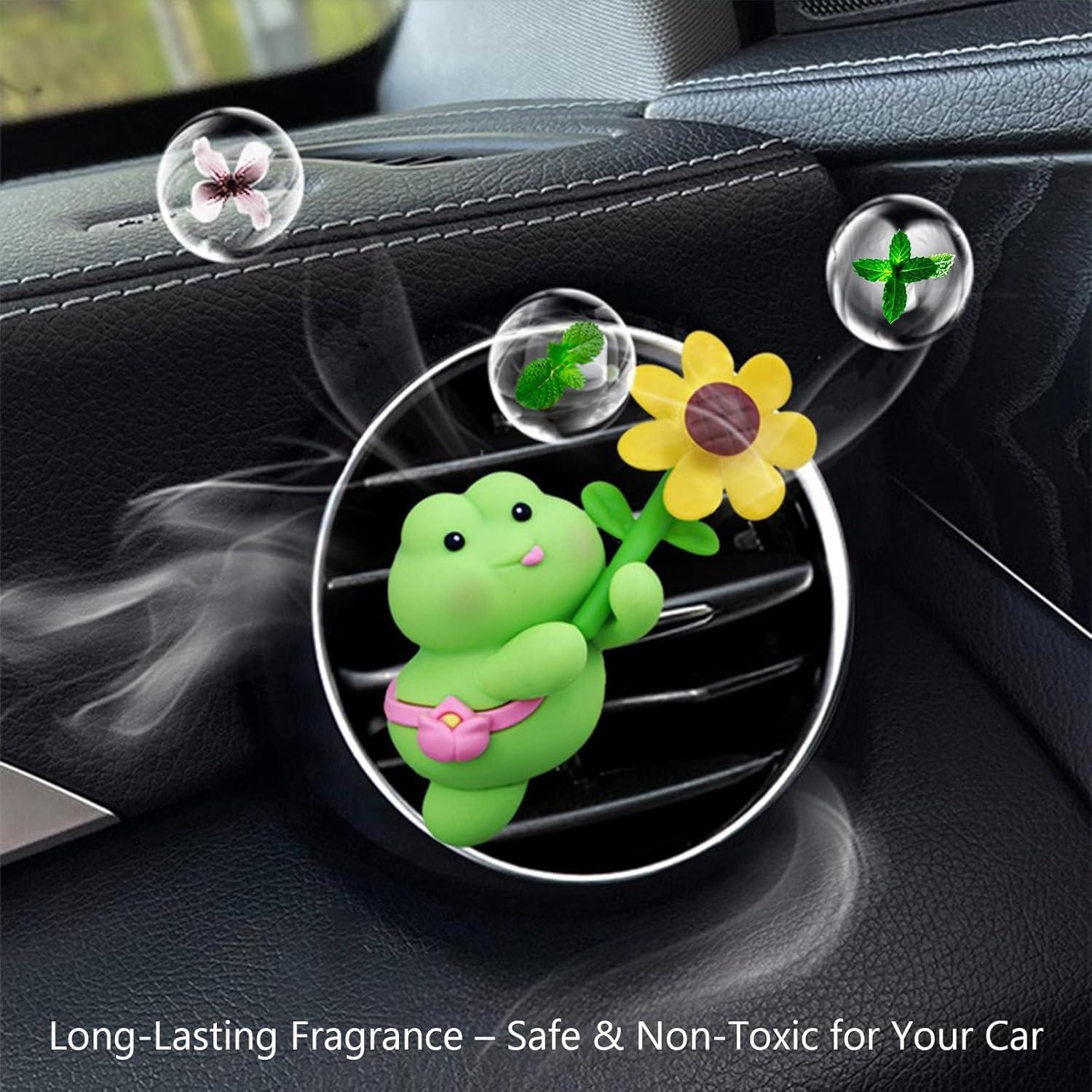 Ambientador de coche Corunkeer rana con fragancia duradera