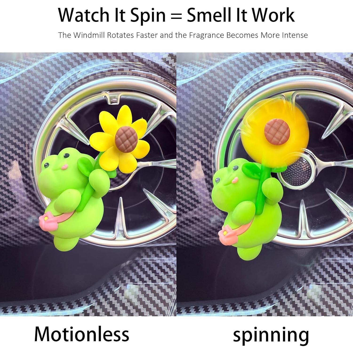 Ambientador de coche Corunkeer rana con fragancia duradera