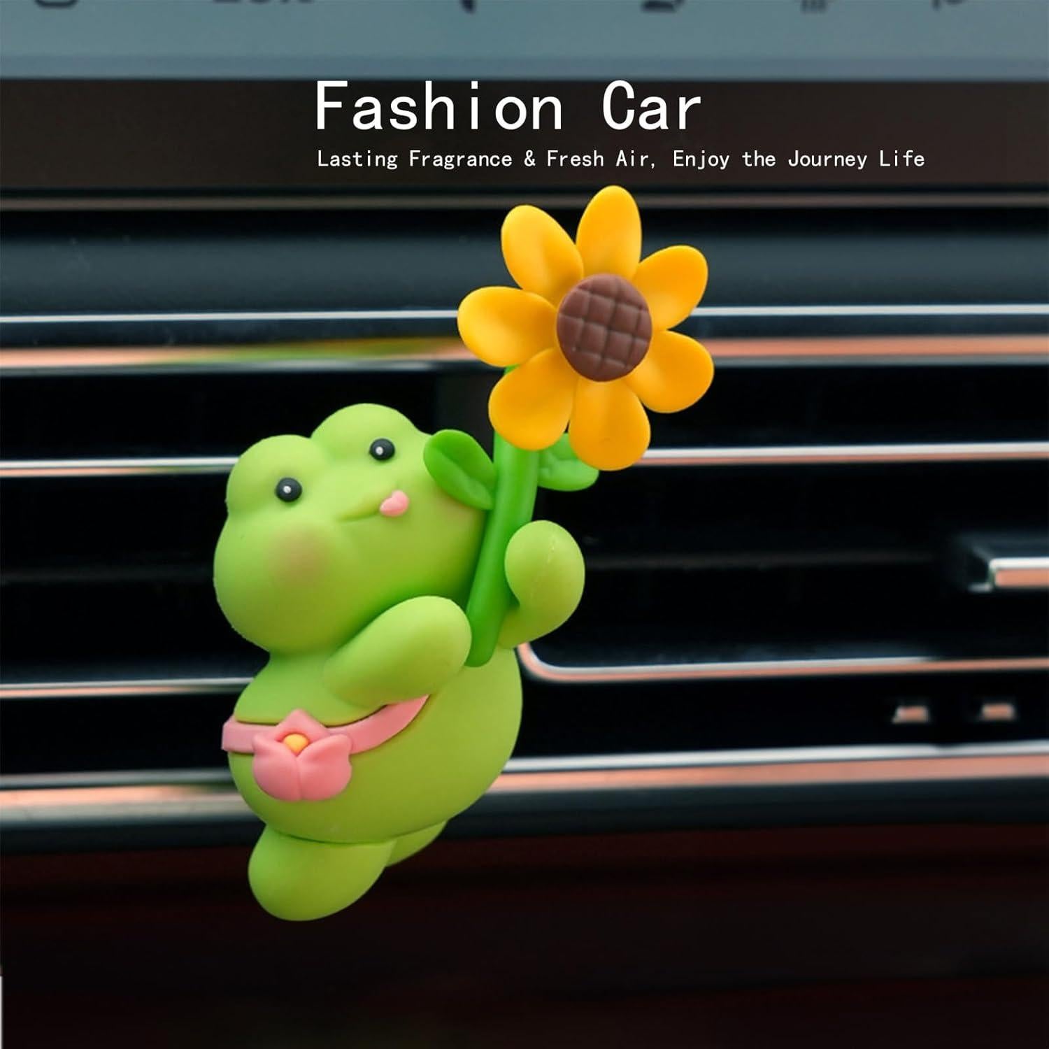 Ambientador de coche Corunkeer rana con fragancia duradera