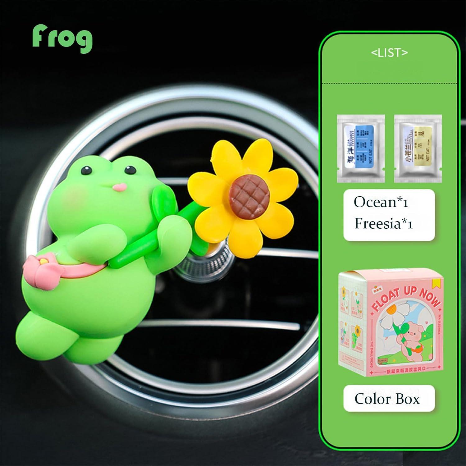 Ambientador de coche Corunkeer rana con fragancia duradera