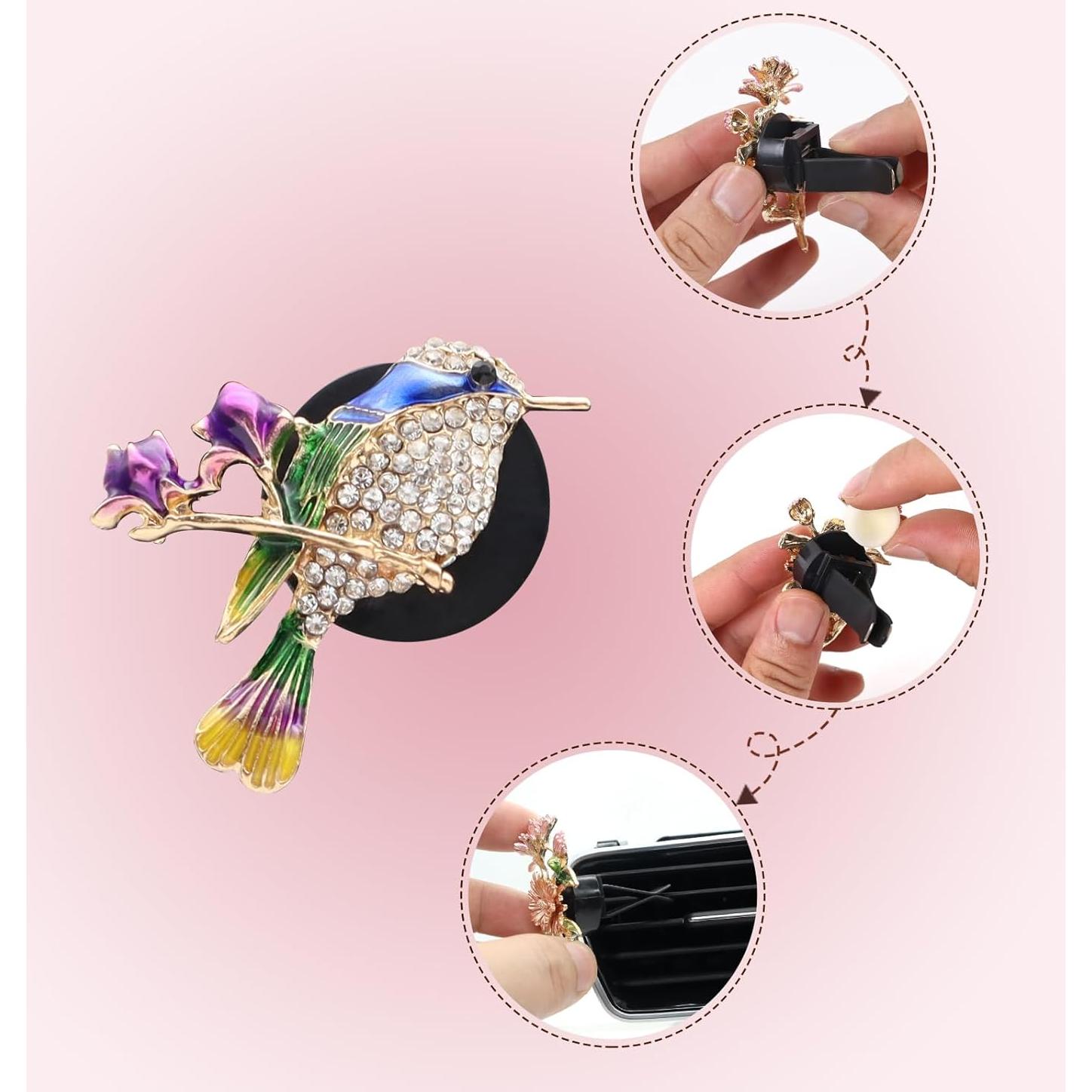 Clip de Ventilación para Auto ORIESSE, 2 Pcs Difusor Azul