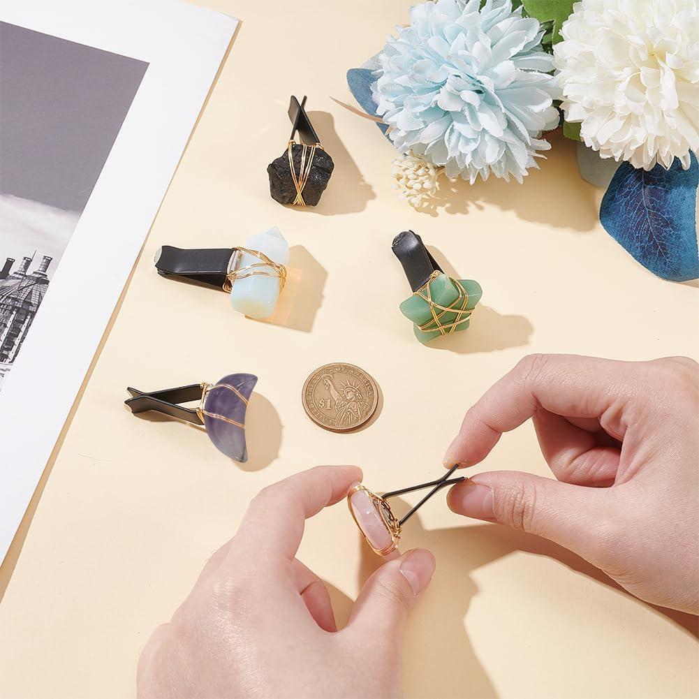 OLYCRAFT Clips de Ventilación para Auto - 5 Estilos de Piedra Natural