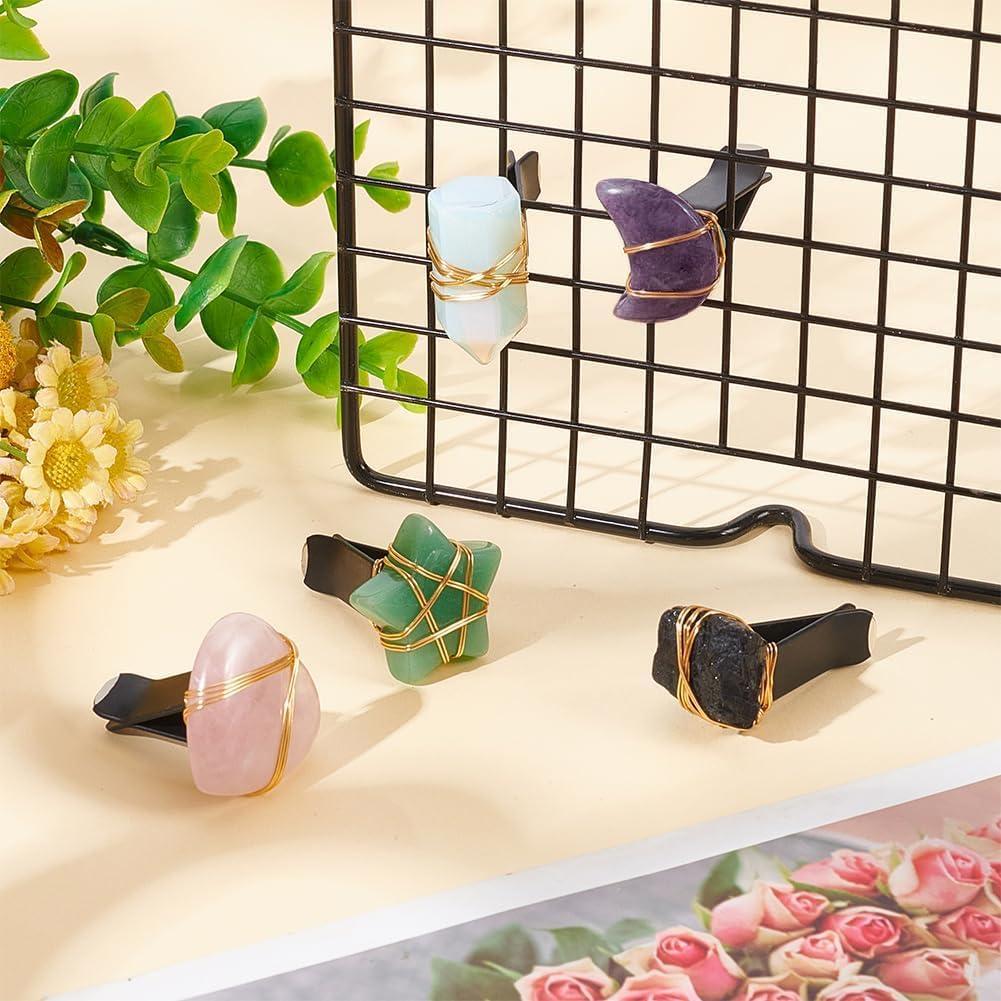 OLYCRAFT Clips de Ventilación para Auto - 5 Estilos de Piedra Natural