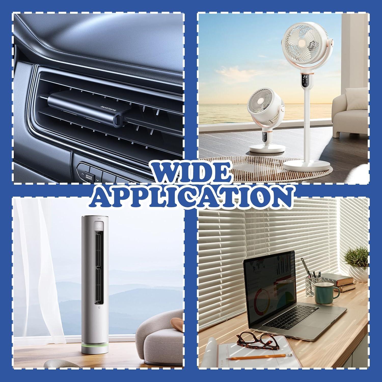 4 Clips de Ventilación Rislobx para Automóvil con Fragancia - Plata