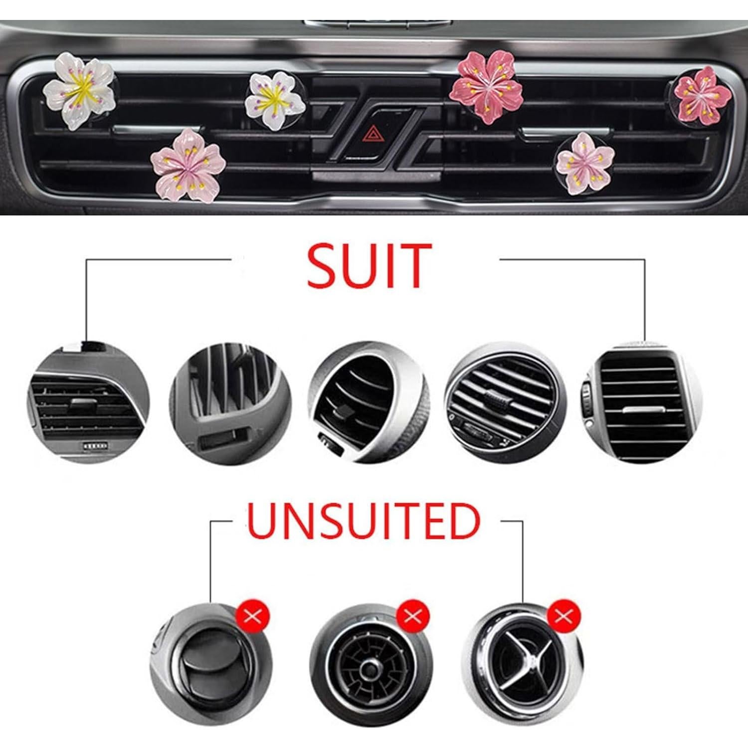 Clip de Ventilación para Ambientadores de Coche CLUOCKY Rosa