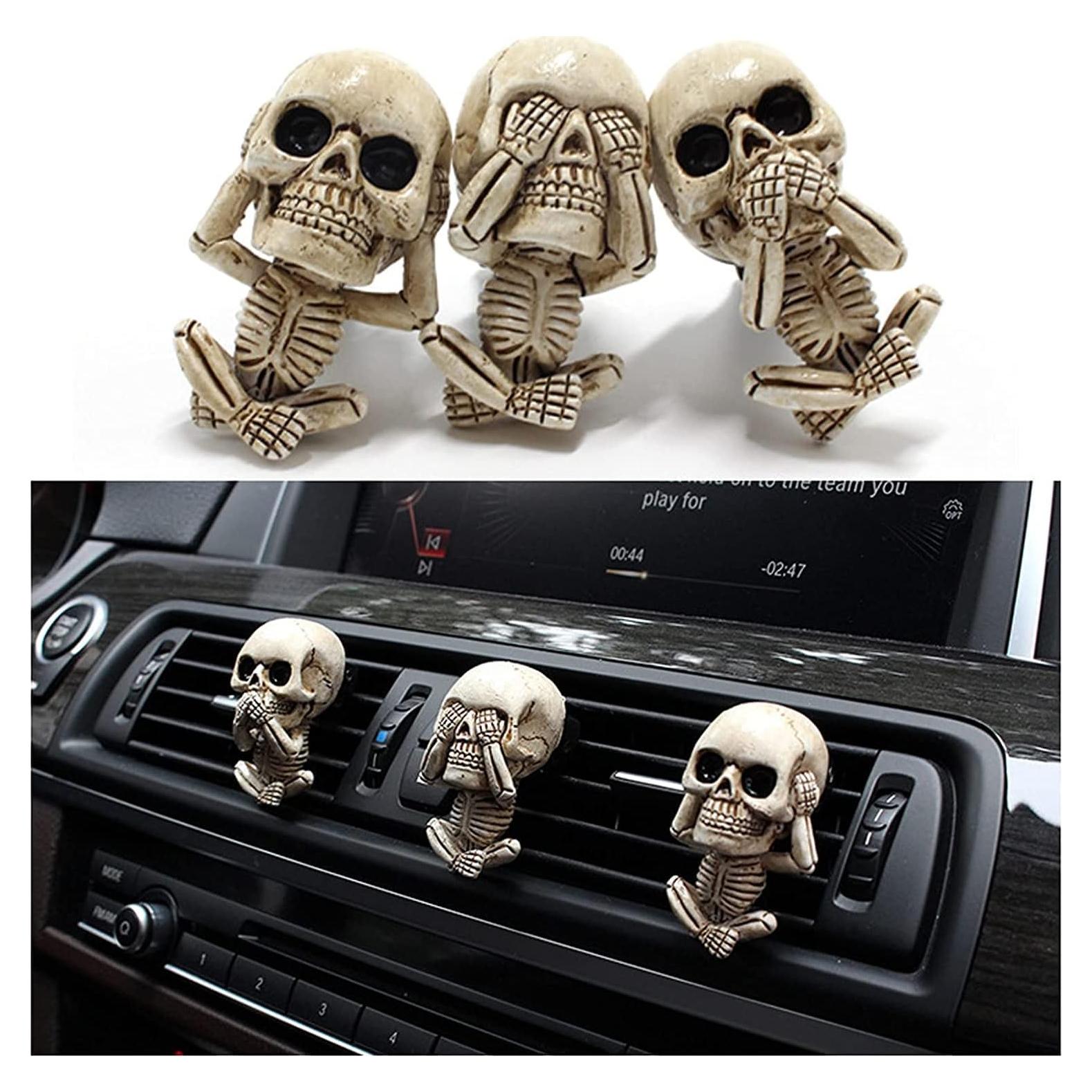 Ambientador de coche Idefair Calavera 3 Piezas Decorativas