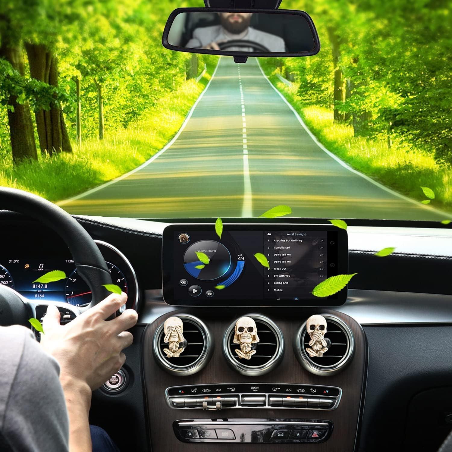 Ambientador de coche Idefair Calavera 3 Piezas Decorativas