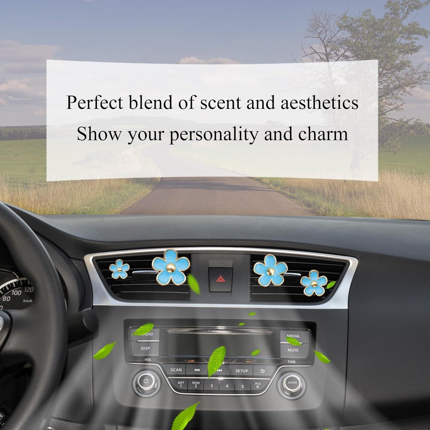 Clips de Ventilación para Auto ORIESSE - 4 Piezas con Fragancia