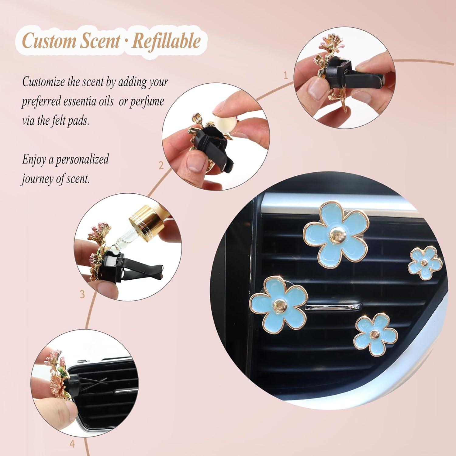 Clips de Ventilación para Auto ORIESSE - 4 Piezas con Fragancia